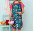 Wipeable cotton children's apron - Fairies in the Garden